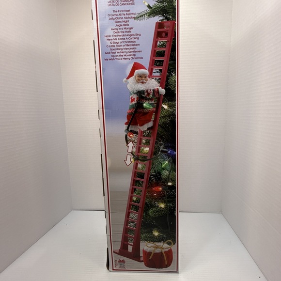 Mr Christmas 40" Super Ladder Climbing Santa Musical Animatronic New Free‎ Ship - Picture 1 of 16